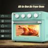 Modern Space Saving Countertop Kitchen Convection Toaster Oven Air Fryer - Teal