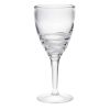 Designer Acrylic Swirl Clear Wine Glasses Set of 4 (12oz), Premium Quality Unbreakable Stemmed Acrylic Wine Glasses for All Purpose Red or White Wine