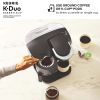 K-Duo Essentials Moonlight Gray Single-Serve K-Cup Coffee Maker