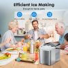 Small Portable Home Use Ice Maker,Silver