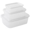 3pcs Fresh-keeping Box; Sealed Box; Refrigerator Storage Box; Fruit And Vegetable Food Finishing Storage Box; Kitchen Supplies