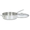 Chef's Classic Stainless Steel 5.5 Qt. Sauté Pan with Helper Handle & Cover