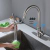 Stainless steel kitchen faucet