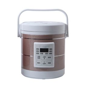 12V 24V Mini Rice Cooker 1.6L Car Truck Electric Hot Soup Rice Cooker (Option: Pink-Car Power)