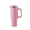 30OZ Straw Coffee Insulation Cup With Handle Portable Car Stainless Steel Water Bottle LargeCapacity Travel BPA Free Thermal Mug