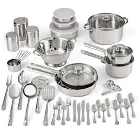 Stainless Steel Cookware and Kitchen Combo Set (Count: 52)